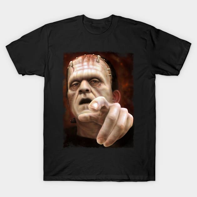 Frankenstein`s monster T-Shirt by Mick-J-art